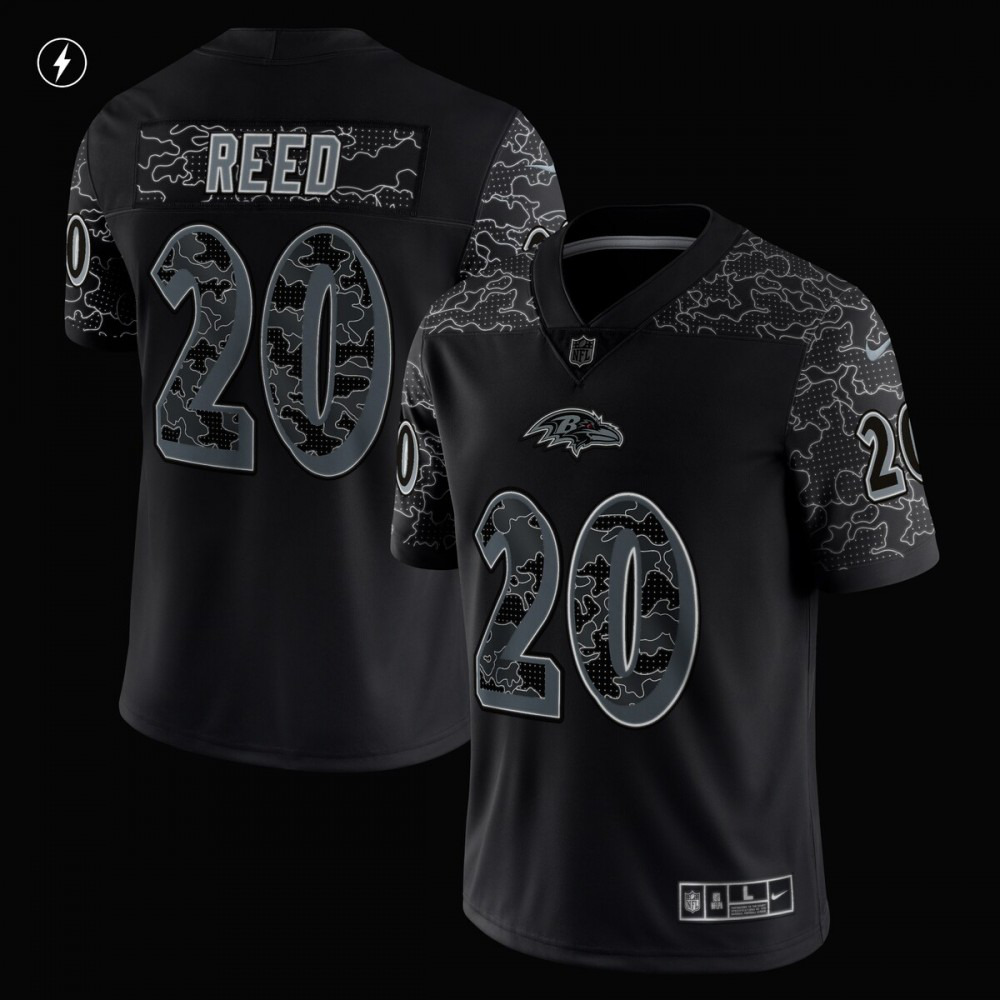 Ed Reed Baltimore Ravens Nike Retired Player RFLCTV Limited Jersey - Black-Profan Arena